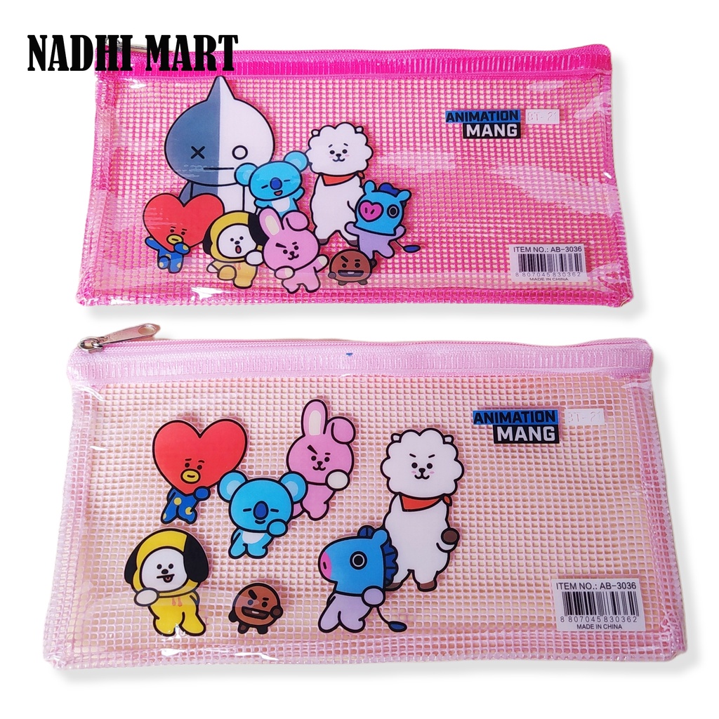 

KOTAK PENSIL JARING MAP ZIPPER JARING ZIPPER A6 3036 BT21