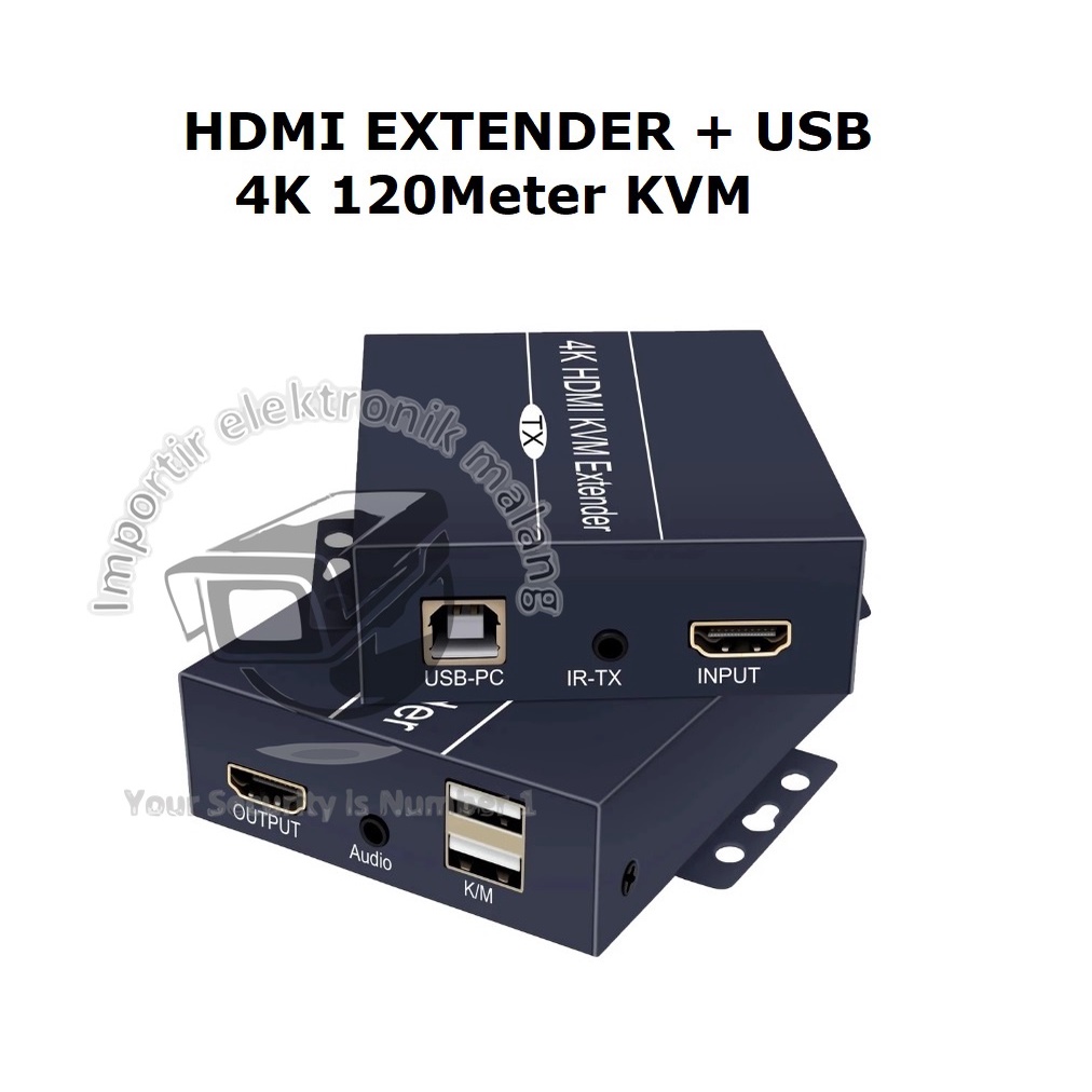 HDMI Extender + USB 4K 120Meter KVM IEM