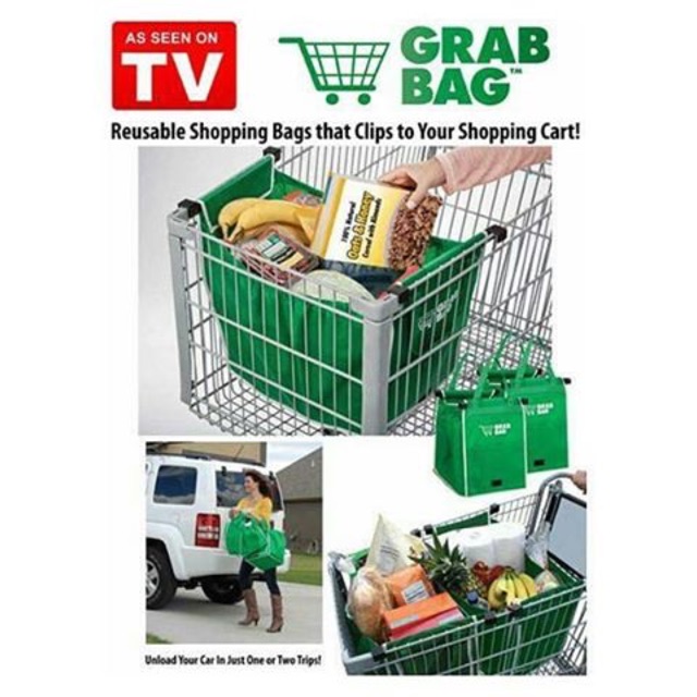 Grab bag, tas belanja, tas murah, trolley bag