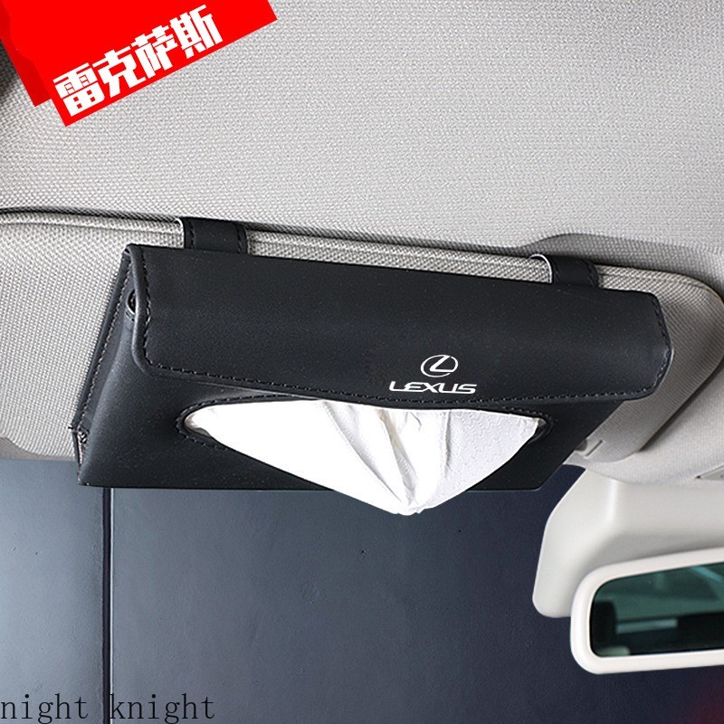 Kualitas tinggi Universal Pelindung Matahari Mobil Tissue Box Holder PU Kulit Kotak Tisu Penutup Case Aksesoris Untuk logo Lexus CT ES ADALAH GS LS LX RX UX NX CT200h es200 es300 is200 is250 is300 gs300 rx300 nx200