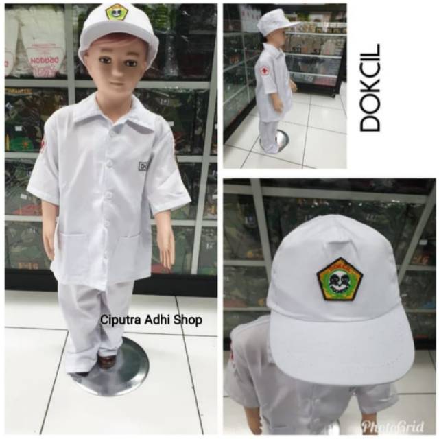 Baju Dokcil / Dokter Kecil / Kostum Dokter / Perawat / Setelan Baju Dokter / Baju Karnaval / Kostum
