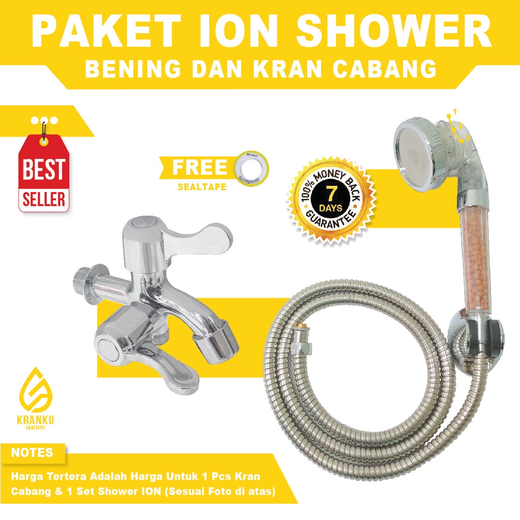 Shower kamar mandi Paket lengkap sower kamar mandi dan kran cabang ion shower