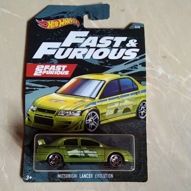 Jual Hotweels fast and furious (2 fast and 2 furious) Mitsubishi Lancer