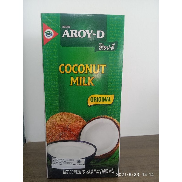 Aroy - D Coconut Milk 1Liter