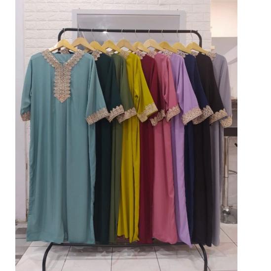 ● Daster Arab Dewasa Lengan 3/4 Ld 135 Pb 130 Busui Friendly ??