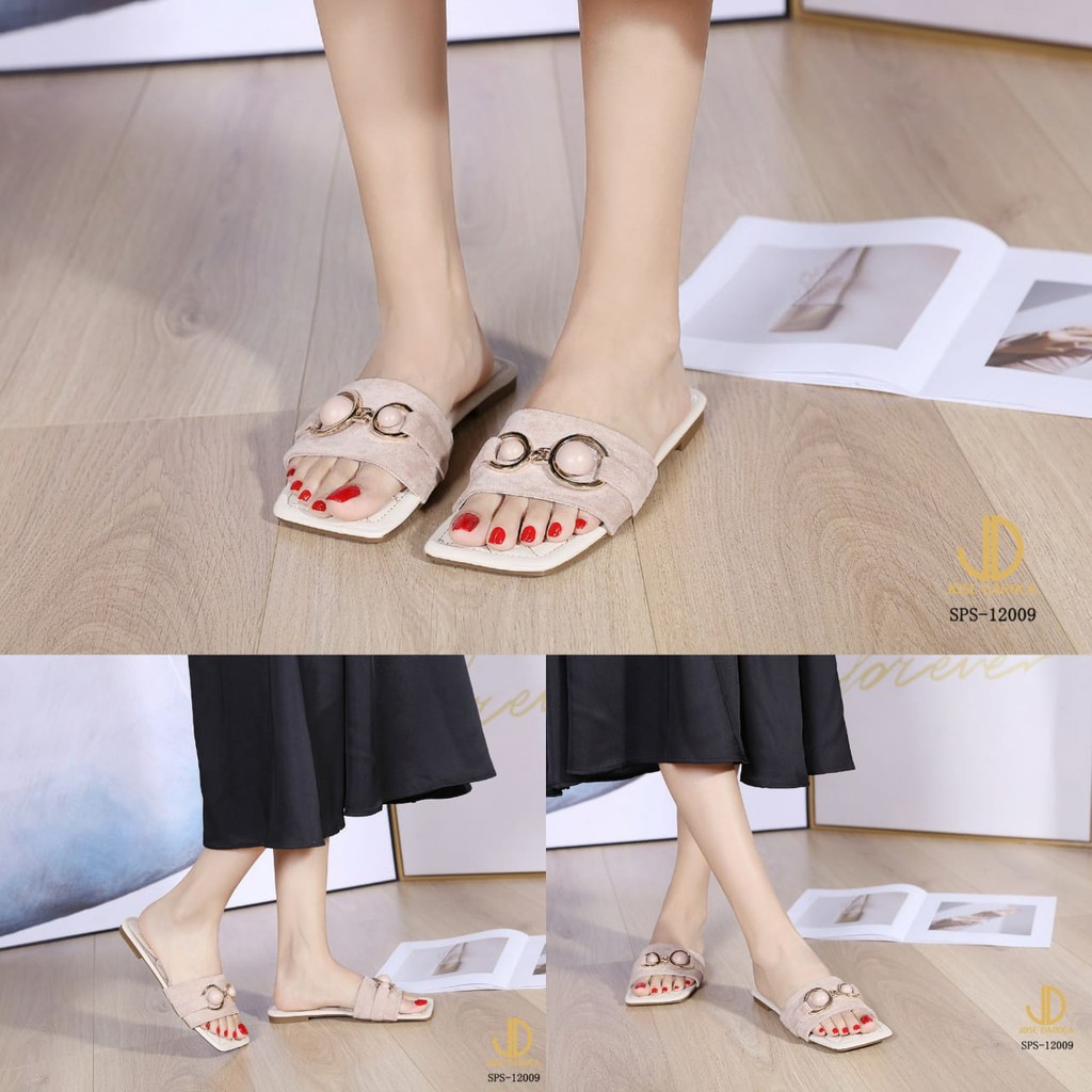 JOSE DAROCA Sandal Slipper Kulit Mix Suede # SPS-12009 # Original