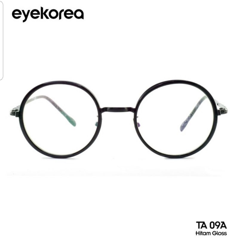 Frame Kacamata Bulat Retro Vintage kacamata korea bulat
