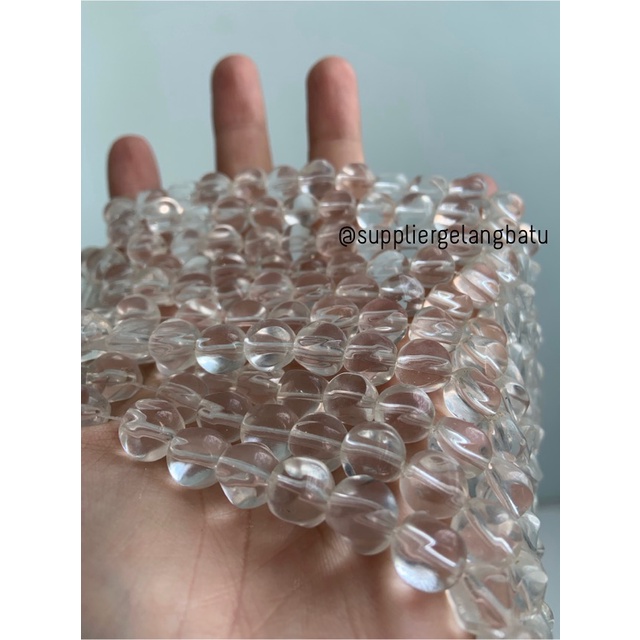 batu white quartz cutting BAROK 10mm PUTIH clear quartz kuarsa bening