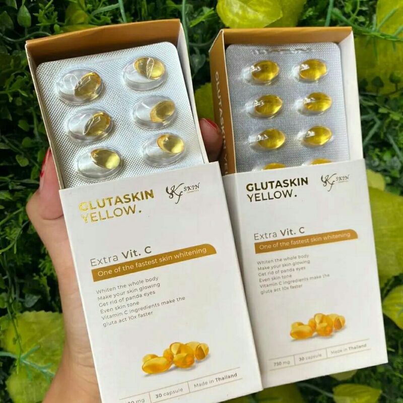 BEST SELLER PEMUTIH BADAN GLUTASKIN YELLOW