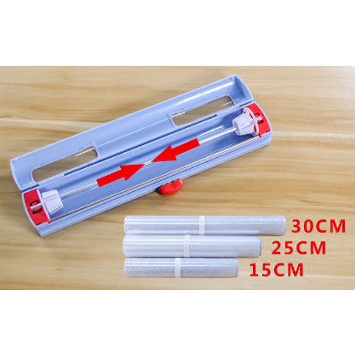 Alat Potong Plastik Plastic Cling Wrap Dispenser - Foil Paper Wrapping Food Cutter Holder