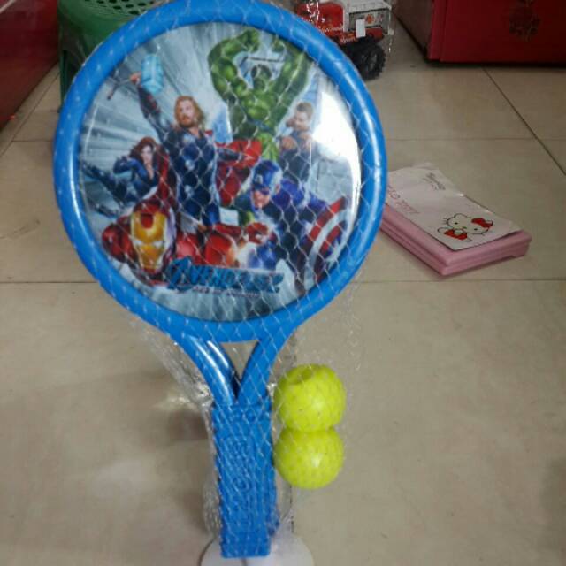 Raket pingpong avengers. Mainan raket