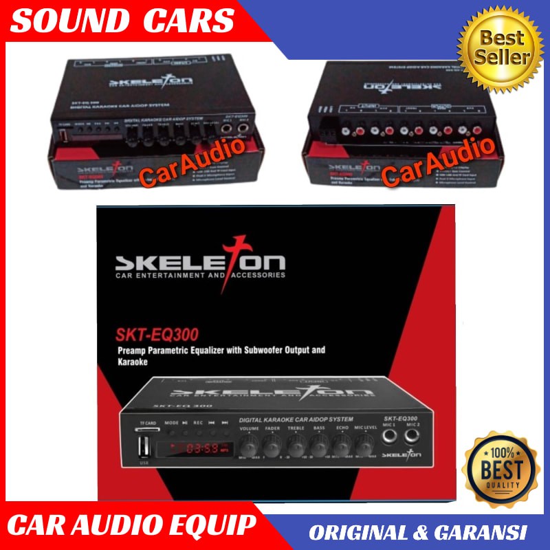 FRE AMP EQUALIZER PARAMETRIK AUDIO MOBIL USB SD CARD Best Quality Garansi Original