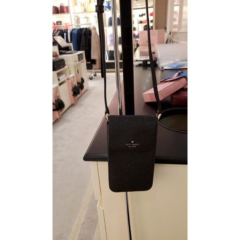 Ready Kate Spade Flap Phone Crossbody Bag Lola Glitter