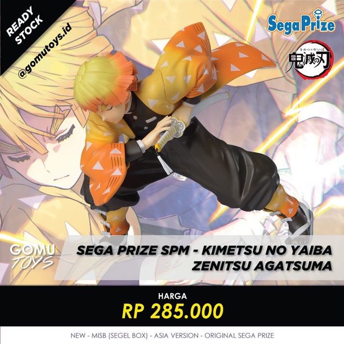 Sega Prize SPM Zenitsu Agatsuma Kimetsu No Yaiba Figure Original