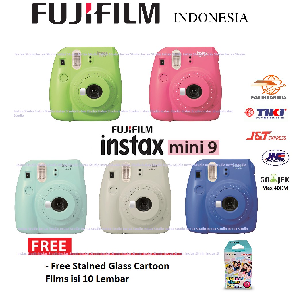 Fujifilm Kamera Polaroid Instax Mini 9 Camera Instax Paket Fujifilm Kamera Polaroid Instax Mini 9 Camera Instax Paket