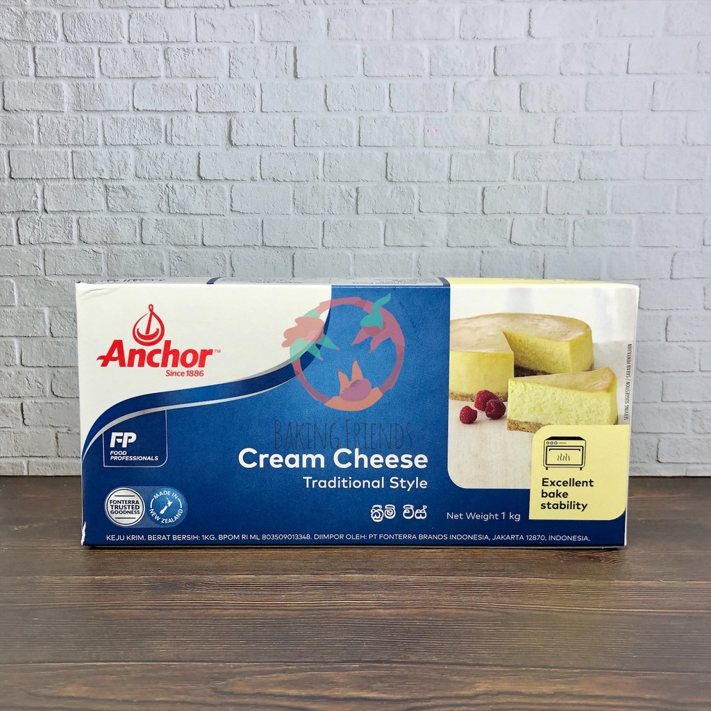 Anchor Cream Cheese 1Kg / Anchor Krim Keju 1 kg