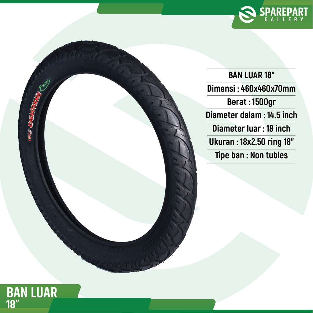 Ban luar 18 inch (18x2.50)