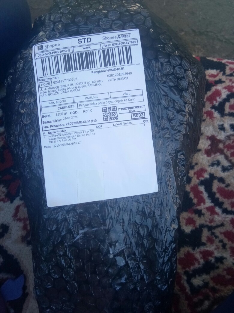 Home-klik Maspion Panda Fit A Set Wajan Penggorengan Sauce Pan 16 Cm & Fry Pan 20 Cm