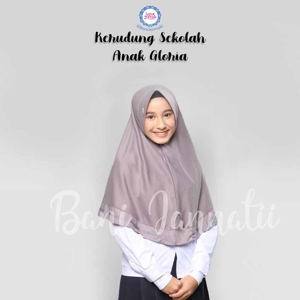 Kerudung Gloria | Kerudung Anak | Jilbab Sekolah Instan SD SMP SMA ORI Rabbani