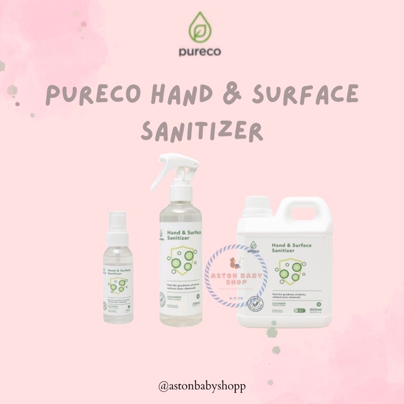 Pureco Hand &amp; Surface Sanitizer 60 ml/ 250 ml/ Refill 900 ml