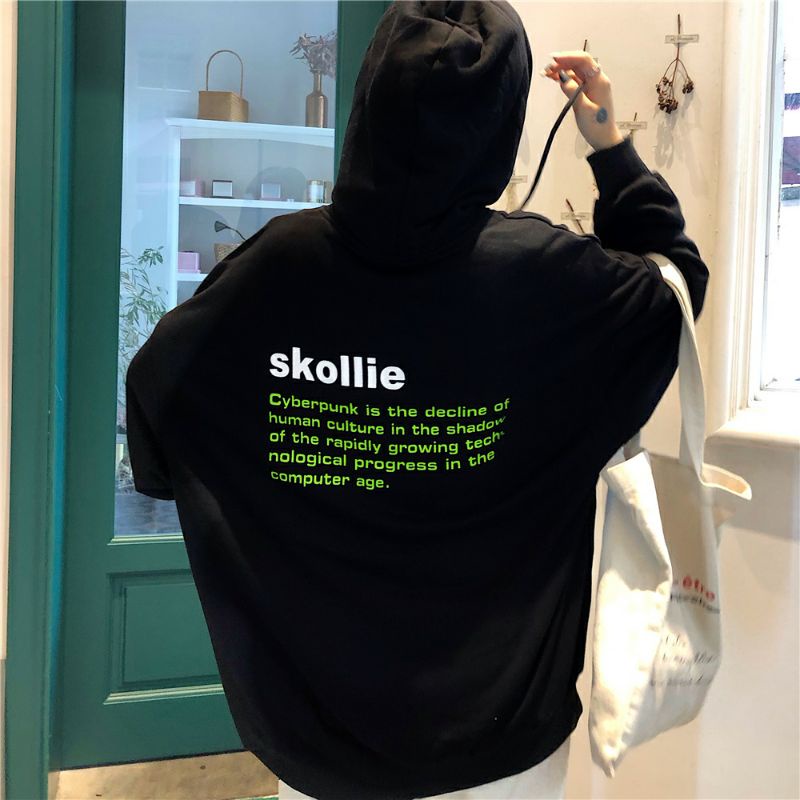 S - XXXXXL(6XL) Hoodie Tureking SKOLLIE Cyberpunk Bigsize Korean Women Jaket Skolli Sweater Jumbo OVERSIZE Harajuku Long Sleeve 5XL 4XL 3XL 2XL XL L M