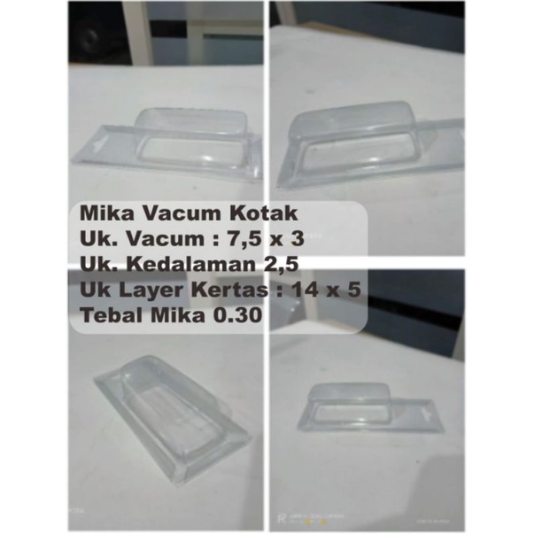 Kotak Mika Kemasan Pancing (Kotak) untuk Lure atau Umpan mainan jf,sf,minnow, dll Uk. 7,5 x 3 x 2,5 cm