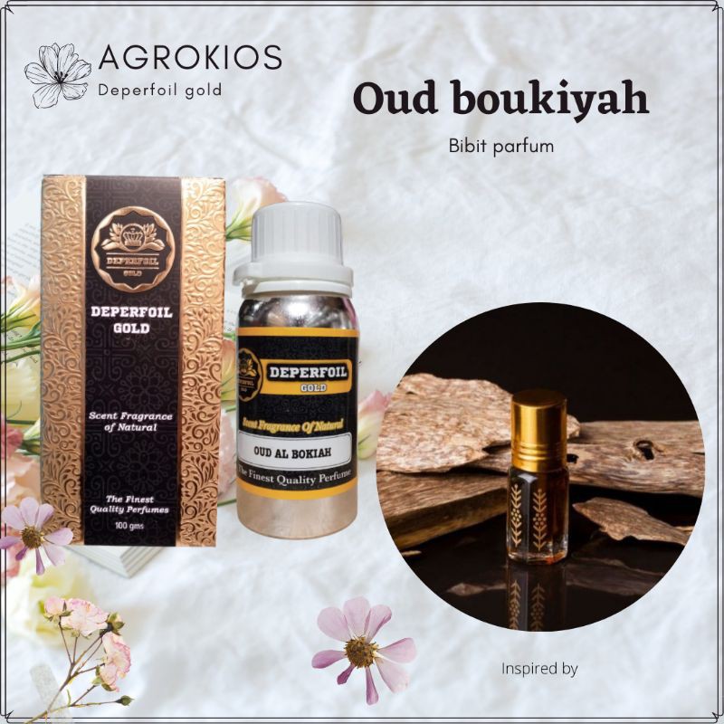 best quality parfum Oud boukiyah 100ml kemasan segel by deperfoil gold