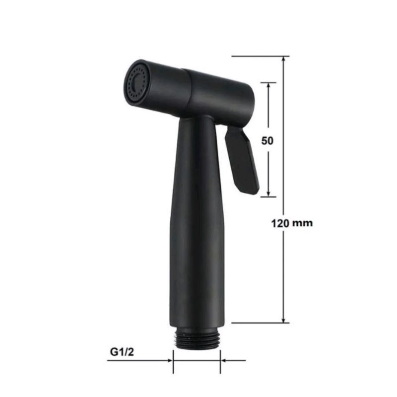 Jet Shower Bidet Toilet Stainles sus304 hitam black - Toilet Cebok Bidet Stenlis sus304 hitam original murah