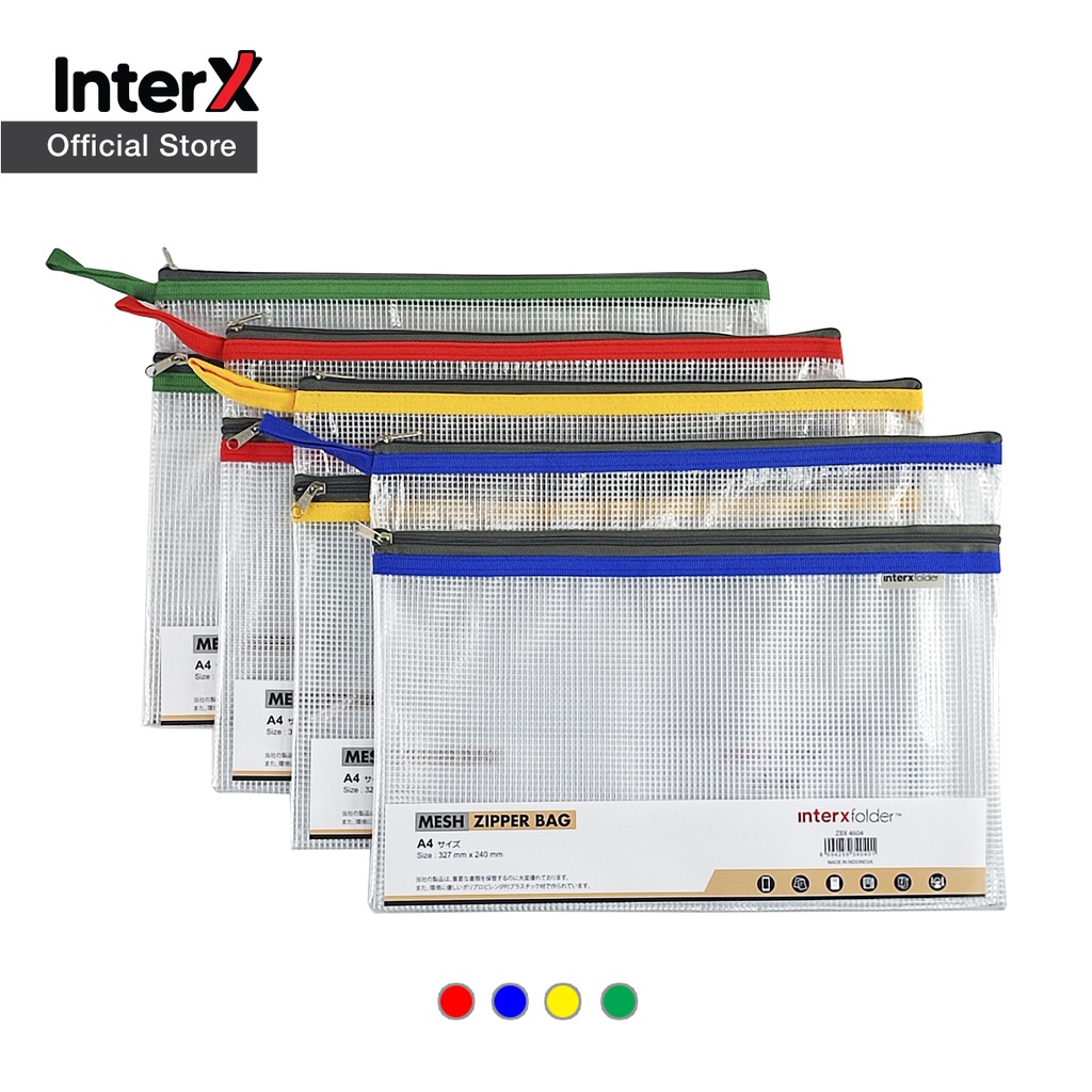 

InterX Zipper Mesh Bag A4