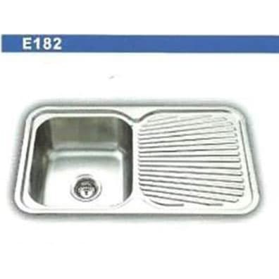 Sink Elite E182 1 Lubang + Sayap