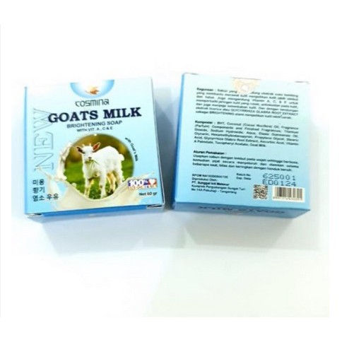 ✨SHASYA✨ COSMINA GOATS MILK SOAP 60gr - SABUN SUSU KAMBING THAI GOATS MILK SOAP ORI BPOM