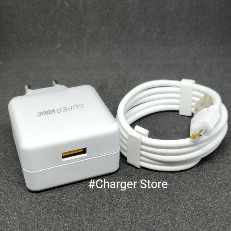 Charger Realme Super VOOC 20W 4A Kabel Micro USB Fast Charging ORIGINAL