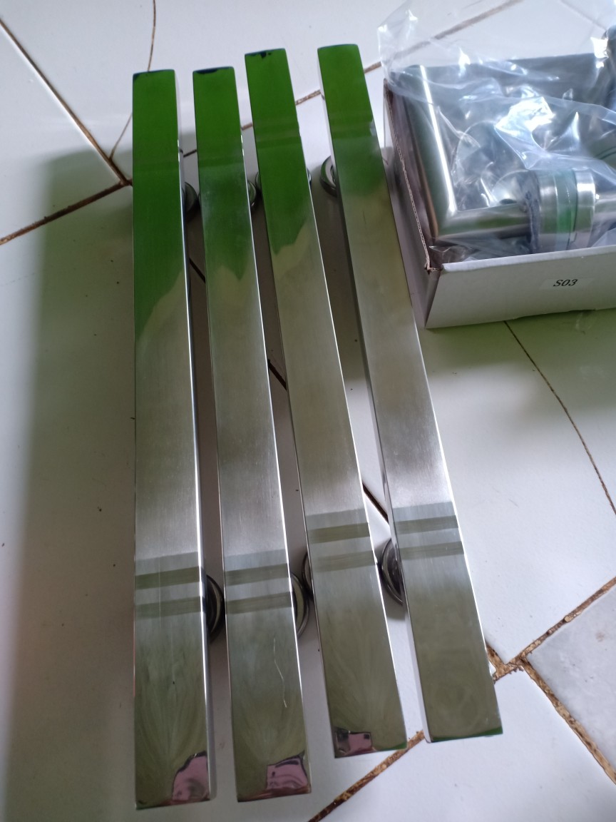 Handle Pintu Stainless 45cm 2set+kunci Promo