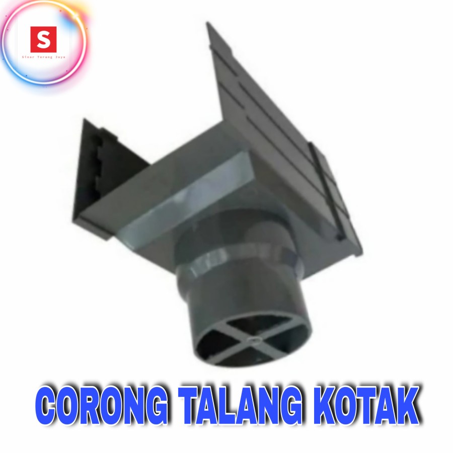 Corong Talang Air Kotak 4 inch Pembuangan Talang