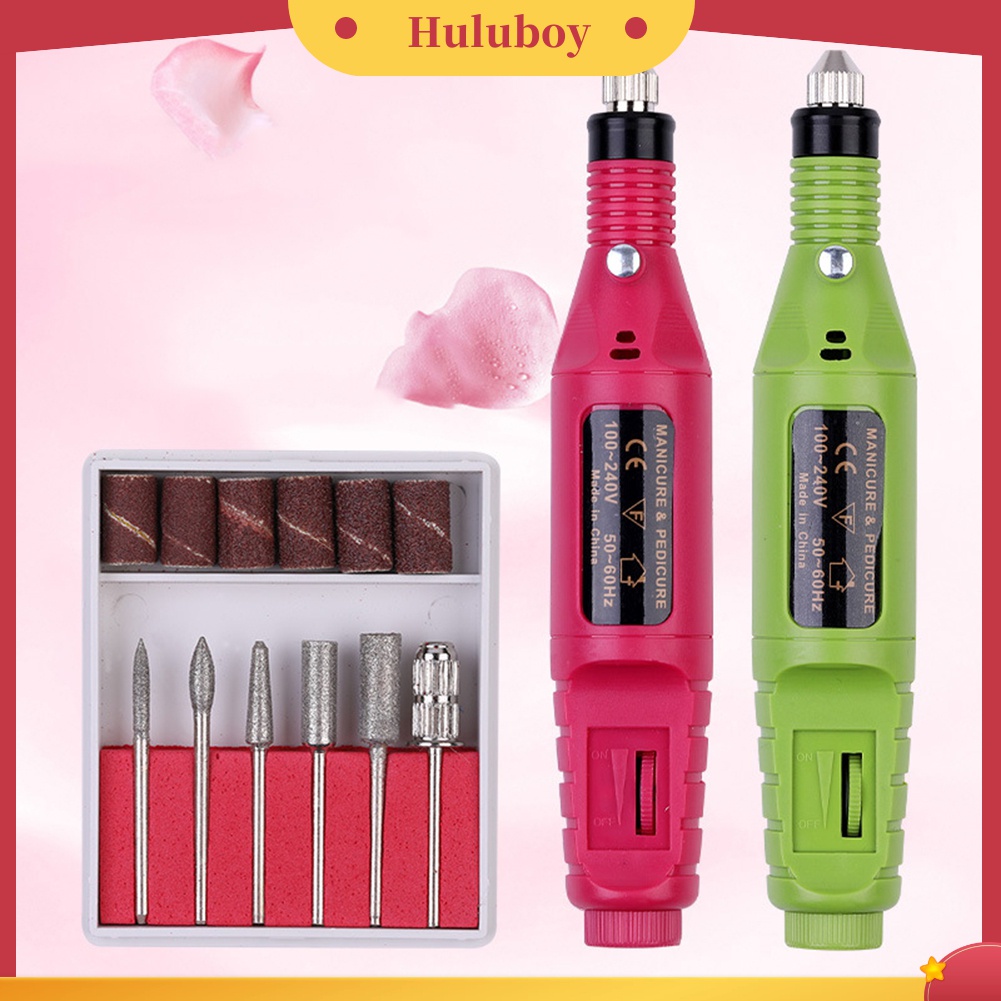 Huluboy Huluboy♡ Pen Bor Elektrik Mini Untuk Mengikir Kuku / Kulit Mati