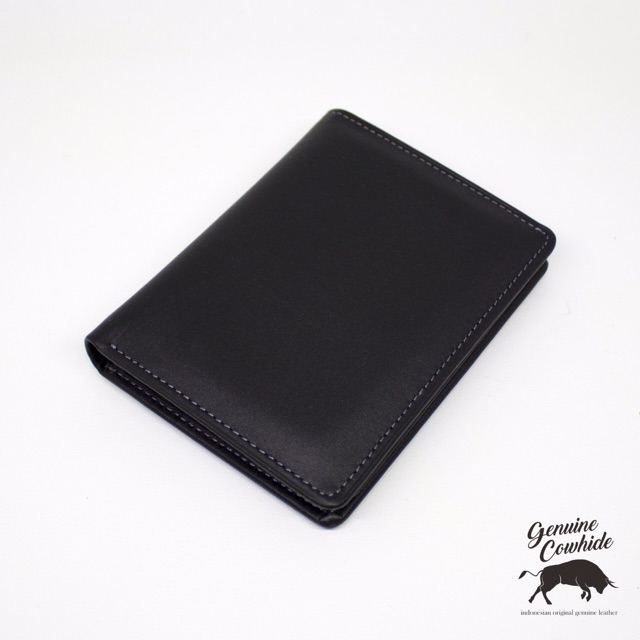 Dompet Kulit Asli - Bifold Wallet Model Tegak - Dompet Pria