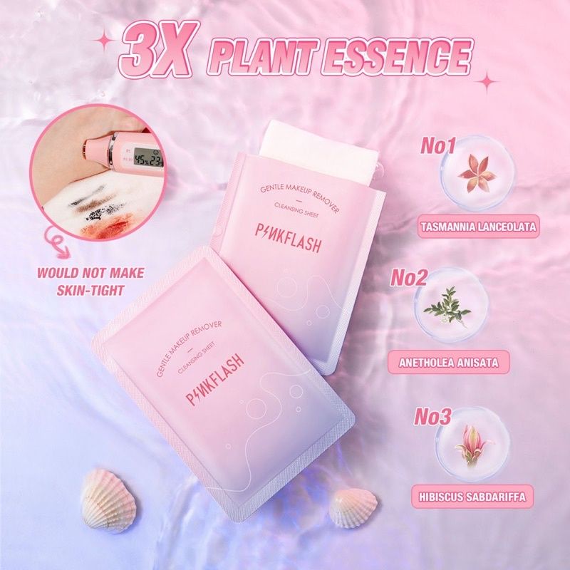 PINKFLASH MAKEUP REMOVER CLEANSING SHEET