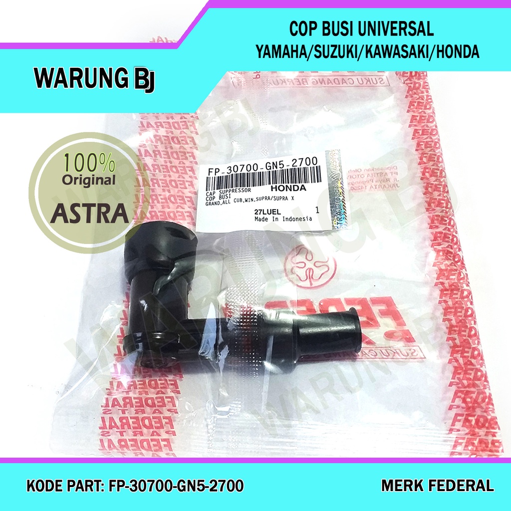 Cop Cangklong Busi Tutup Padud Busi Untuk Semua Motor Bebek Yamaha Honda Suzuki Original Astra