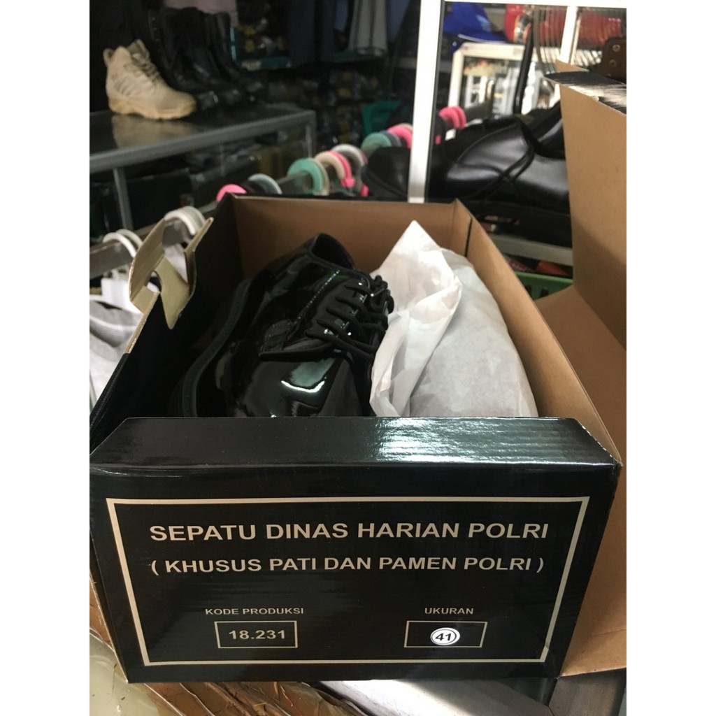 SEPATU PDH JATAH POLRI ASLI ORIGINAL