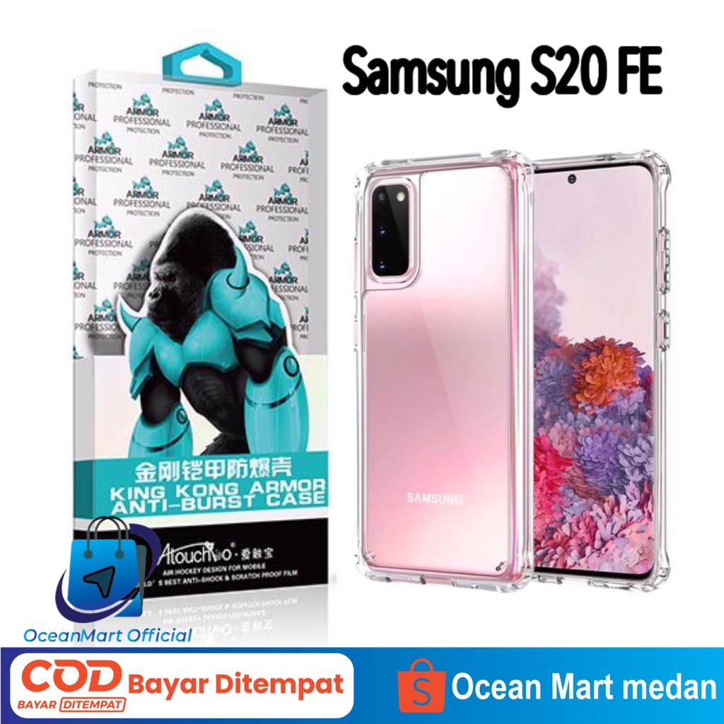 Case Anti Crack Transparant Samsung S9 S10 Plus Note 9 S20 S21 Plus Ultra Casing Softcase Original King Kong Armor Aksesoris Handphone HP OCEANMART OCEAN MART Murah Grosir