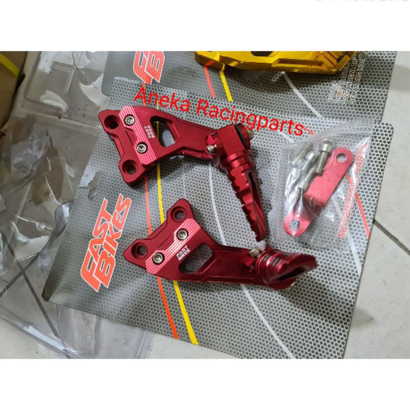 pijakan kaki belakang klx bahan cnc fastbike mantap untuk aliran sumo / step belakang klx