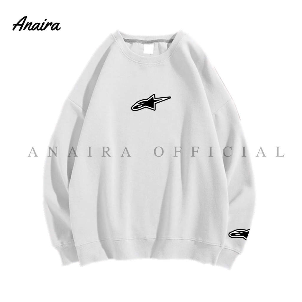 A STAR SWEATER CREWNECK PRIA WANITA ANAIRAOFFICIAL