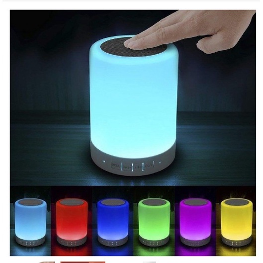 SPEAKER BLUETOOTH LED SMART TOUCH LAMP LAMPU TIDUR CL671