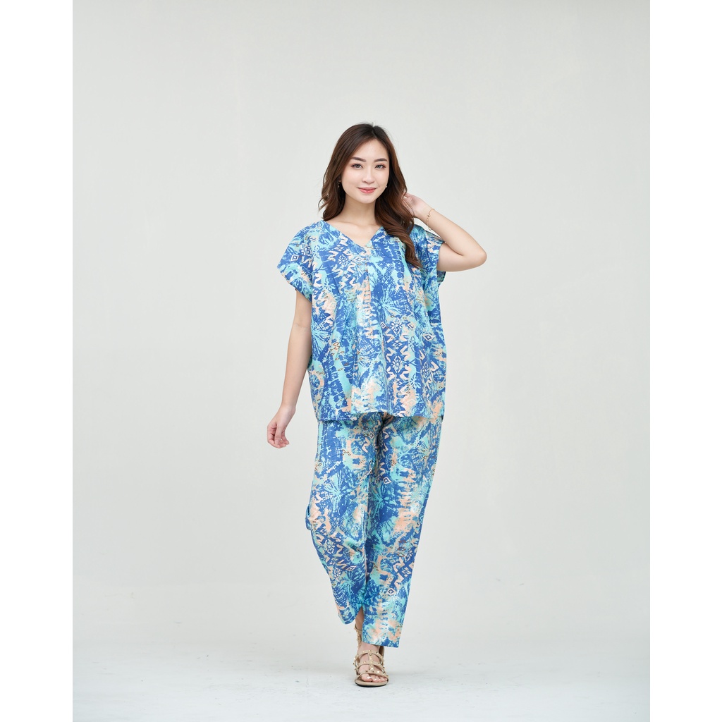 IZANY Piyama One set  Korean allsize Celana Panjang / Set Cel / Daily Set-KOREAN TDY BATIK TSC