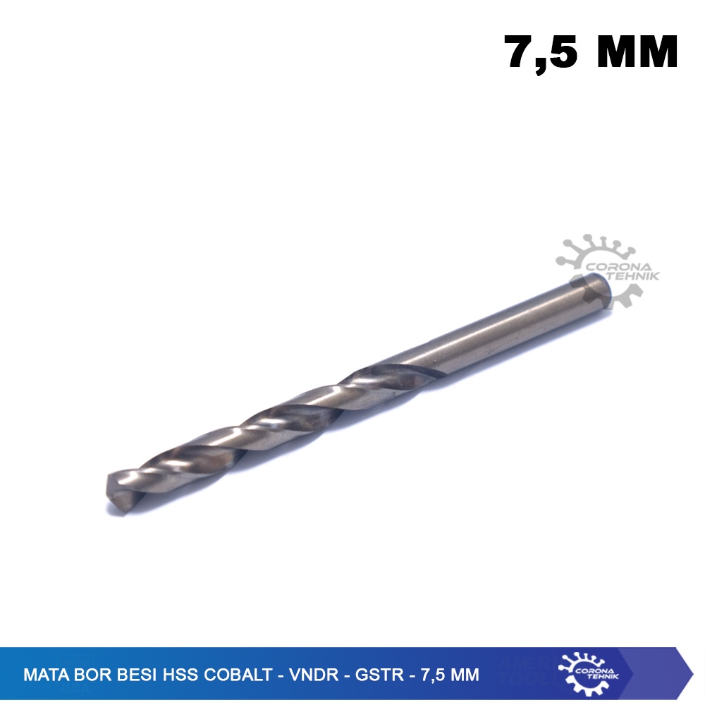 7,5 mm - Mata Bor Besi HSS Cobalt - VNDR - GSTR