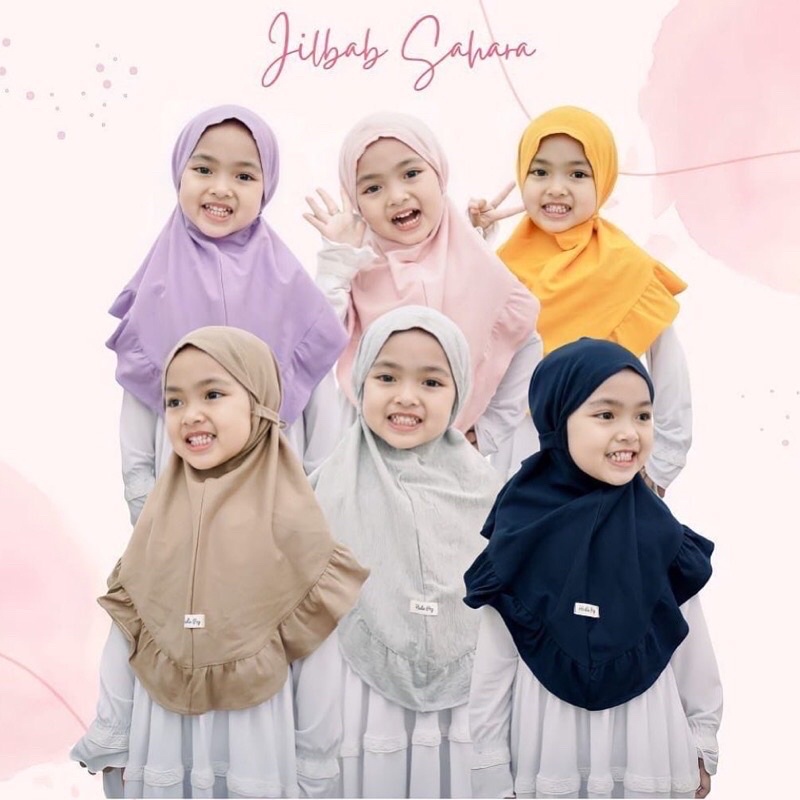 Jilbab Instan Anak Kerudung Anak Model Tali Belakang Jilbab Anak Bahan Kaos Jilbab Bergo Anak Jilbab