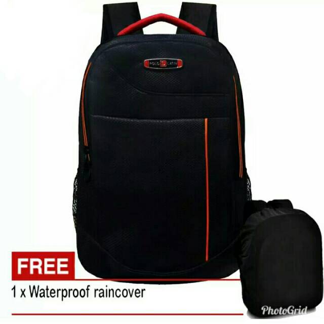 polo latin tas ransel laptop pria wanita