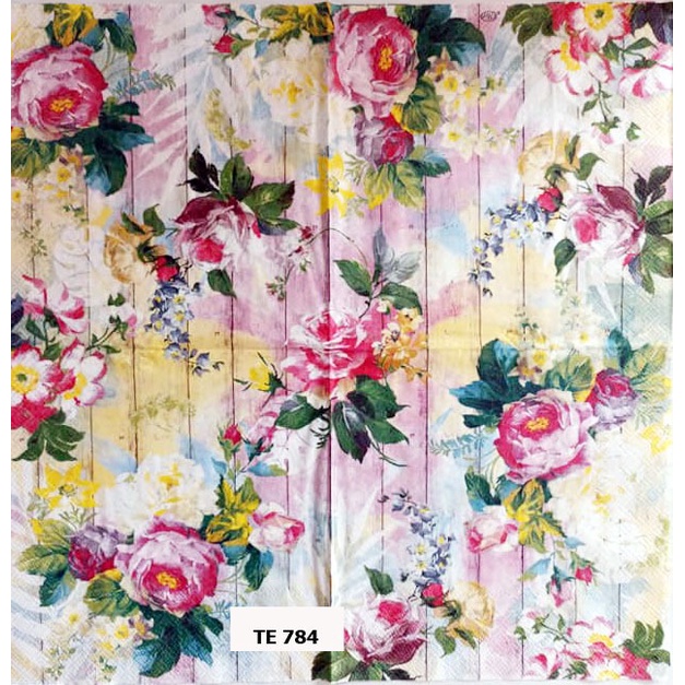 TISU NAPKIN DECOUPAGE EROPAH 33X33 CM TE 784 TTS