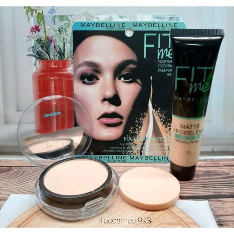 Maybelline Fit Me 2in1 Mika - Foundation Dan Bedak