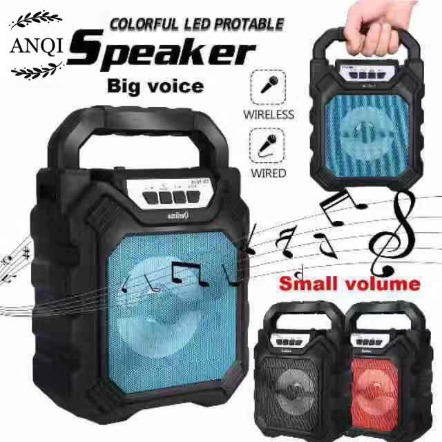 ANQI1888 Bluetooth Speaker / Nirkabel Portable LED Wireless Senter Dengan Mikrofon Y-2003